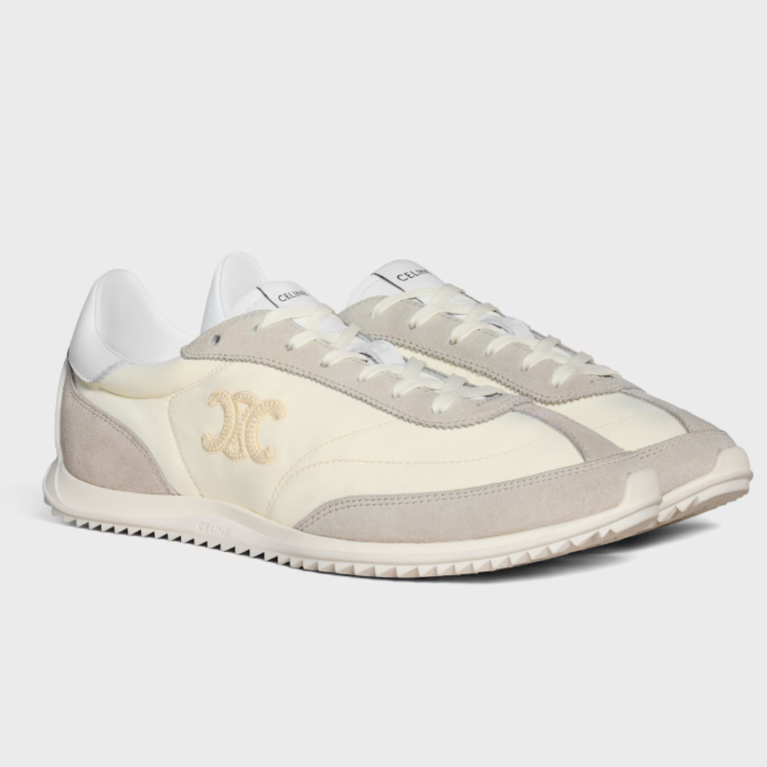 CELINE Racer Low-Top Sneakers Vanilie